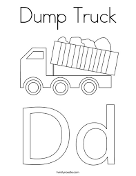 City police car printable coloring page. Dump Truck Coloring Page Twisty Noodle