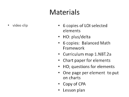 Materials Video Clip 6 Copies Of Loi Selected Elements Ho