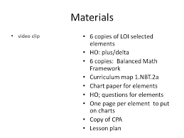 materials video clip 6 copies of loi selected elements ho