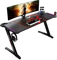 Last updated jun 26, 2020. Amazon Com Eureka Ergonomic Z60 Gaming Desk 60 Inch Computer Desk Z Shaped Large Pc Tables With Rgb Led Lights Mouse Pad For E Sport Racing Gamer Pro Home Office Gift Home