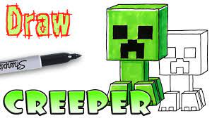 Coloring free pages creeper enderman games minecraft steve. How To Draw The Creeper Minecraft Coloring Pages Youtube