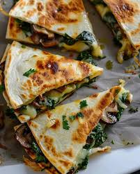 Spinach & Mushroom Quesadilla