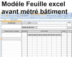 Modele Feuille Excel Avant Metre Batiment How To Plan Excel Genies