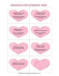 Check spelling or type a new query. The Activity Mom Valentine S Day Scavenger Hunt Printable The Activity Mom