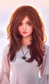 Art Art Girl Baby Background Beautiful Beautiful Girl Beauty Cartoon Colorful Cute Art Design Draw In 2020 Curly Hair Styles Digital Art Girl Anime Art Girl