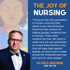 Kevin P. Browne shares how he hopes to keep the joy of nursing alive for  the next generation of nurses, in the spring issue of #ColumbiaNursing  magazine. https://www.nursing.columbia.edu/news/joy-nursing