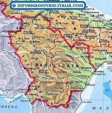 Clicca sull'immagine per ingrandirla e manda in stampa o salva il file sul suo computer! Mappa Della Basilicata Cartina Della Basilicata Map Basilicata Calabria Italy