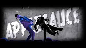 Хейли стейнфилд, джейк джонсон (iii), лев шрайбер и др. In Spider Man Into The Spider Verse 2018 The Word Applesauce Appears Behind Spider Man Noir As He Knocks Out Tombstone A Reference To The Hard Boiled Detective Story Dialogue His Character Uses Throughout The Film