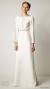 Tea Length Bateau Neckline Wedding Dress