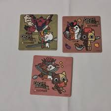 3枚セット】 ココイチ モンハン ネコイチ コースター レウス アイルー