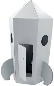 Begehbare Rakete Paperpod Weiss Raketen Fur Kinder Rakete Karton