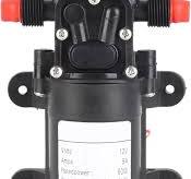 DC 12V High Pressure Water Pump Self Priming Sprayer Pump 5 L/Min 116 PSI  Fresh Water Pressure Diaphragm Pump with Hose Clamps Pump for RV Camper ...