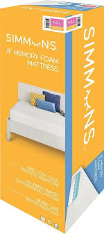 Simmons 8 Medium Gel Memory Foam Mattress