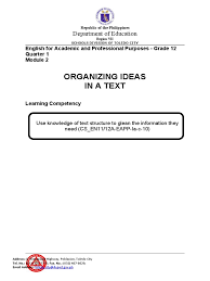 Structure, and its link to broader age of reason ideas (ccra r.1, r.2, r.5). Eapp Q1 Module 2 Text Structures Edited Reading Comprehension Sustainable Energy