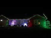 Skaggs Holiday Lighting - Another house we lit up with red & green ...