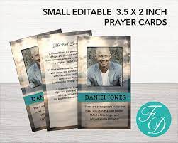 You can also cut and paste from other documents to save time. Funeral Prayer Card For Men Funeral Templates Funeral Etsy Prayer Cards Funeral Prayers Funeral Cards