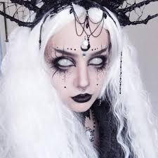Black And White Clown Makeup Blind White Yearly Colored Contacts In 2020 Easy Clown Makeup Clown Makeup Dark Fairy Makeup
