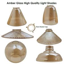 Vintage milk glass ceiling light fixture globe floral mother of pearl. Vintage Shade Retro Lampshades Amber Glass Ceiling Pendant Light Retro Style Ebay