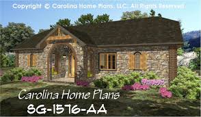 The home has a rustic style with a rock/stone exterior. Small Stone Cottage House Plan Chp Sg 1576 Aa Sq Ft Affordable Small Home Plan Under 1600 Square Feet