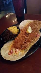 Chop purple cabbage into thin shreds, slice avocado and finely chop cilantro. Baha Fish Tacos Yum Picture Of Nacho Mama S Marco Island Tripadvisor