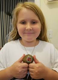 Rock found outside Winter Haven library entrance