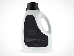 Blank Fabric Softener Psd Bottle Cover Action Softener Bottle Bottle Packaging Mockup
