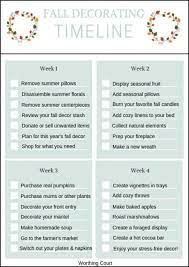 A Handy Timetable To Know When To Decorate For Fall Worthing Court Fall Decor Fall Decor Inspiration Fall Candles Create a daily, weekly, monthly, quarterly or yearly schedule for your work, classes or everyday activities with our free online schedule maker.