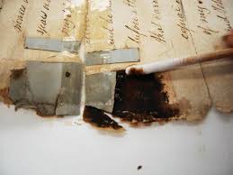 To remove the surface deposit of blood, brush the stain well with a toothbrush, or with your fingernail, to remove the excess. Conservation Tip 03 Removing Blood From Paper Documents Nsw State Archives