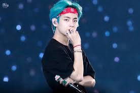 Blue Hair Taehyung Wearing A Bandana Is Now His Superior Look Taehyung Bts Taehyung V Taehyung