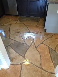 Stained Decorative Concrete Flagstone In Raleigh North Carolina Concrete Decor Flagstone Concrete