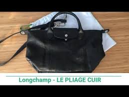 longchamp le pliage cuir size m ราคา d