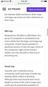 While a popular rule of thumb puts them between $500 million and $2 billion in market valuation. Bux Capital On Twitter Grnf E Trade Now Lists Us As Mid Cap Defined As 2b 10b