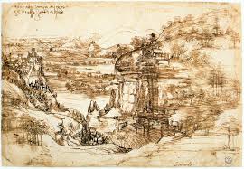 Landscape drawing for Santa Maria della Neve