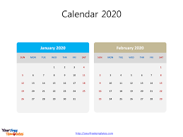 Ample space is available for appointment and notes on the right side. Printable 2020 Calendar Monthly Template Free Powerpoint Templates