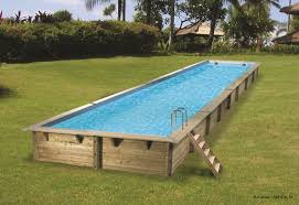 Grande Piscine Linea 15 50m X 3 50 M X H155cm Rectangulaire Entourage Bois Ubbink Qualite Achat Vente Pas Cher