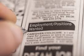 Recruitment classified ad unemployment ...