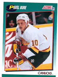 Winner receives the exact 2 cards that are pictured in this listing. Pavel Bure Hockey Card 1991 Score 49t Vancouver Canucks Rookie Card