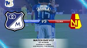 Resultado del partido deportes tolima vs millonarios 6 octubre 2020. Liga Aguila Page 2 Millonarios International
