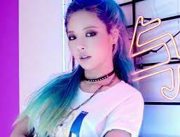 First Comes Love Hyuna As Your Blue Hair Hyuna Kim Hair