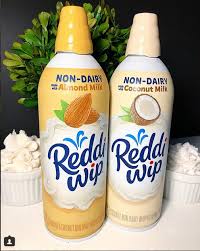 Reddi Whip Non Dairy Almond Milk And Coconut Milk Whipped Creams Dairy Free Dessert Coconut Milk Whipped Cream Dairy Free
