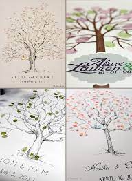 In particular, it is expected for every couple to have a visitor's log at their wedding. Try A Fingerprint Tree For An Alternative Wedding Guestbook Idea