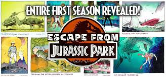 The book includes several scenes with the procompsognathus dinosaur. The Entire First Season Of The Cancelled Jurassic Park Television Series Revealed Exclusive Jurassic Outpost