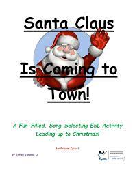 Santa Claus Is Coming To Town