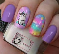 Estas son unas uñitas para una ñina de 10 años con un toque de unicornio en tonos menta y rosa. Https Www Facebook Com Jannahnailspeliculas Disenos De Unas De Unicornio Manicura De Unas Manicura Para Unas Cortas