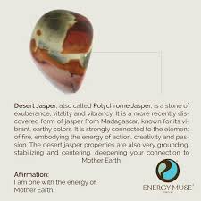 Desert Jasper Grounds Stabilizes And Centers You To Connect You With Mother Earth On A Deeper Level Crystal Healing Stones Energy Crystals Crystal Therapy