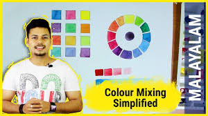 Simple Colour Mixing Malayalam Art Tutorial 6 Youtube