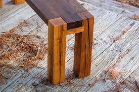 Modern Rustic Wood Bench Dining Bench Enteryway Wood Bench Rustic Wood Bench Wood Bench Outdoor