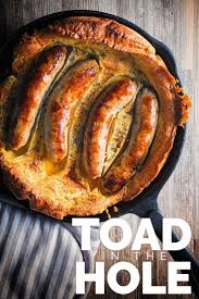 Easy Toad In The Hole In A Cast Iron Skillet Recipe Easy Yorkshire Pudding Recipe Yorkshire Pudding Yorkshire Pudding Batter