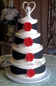 Now, wouldn't these be perfect for a garden wedding? Simple Wedding Cake Designs Red And White Addicfashion