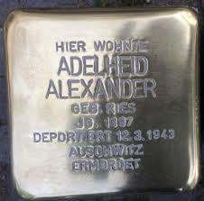 Adelheid "Ada" Alexander geb. Ries